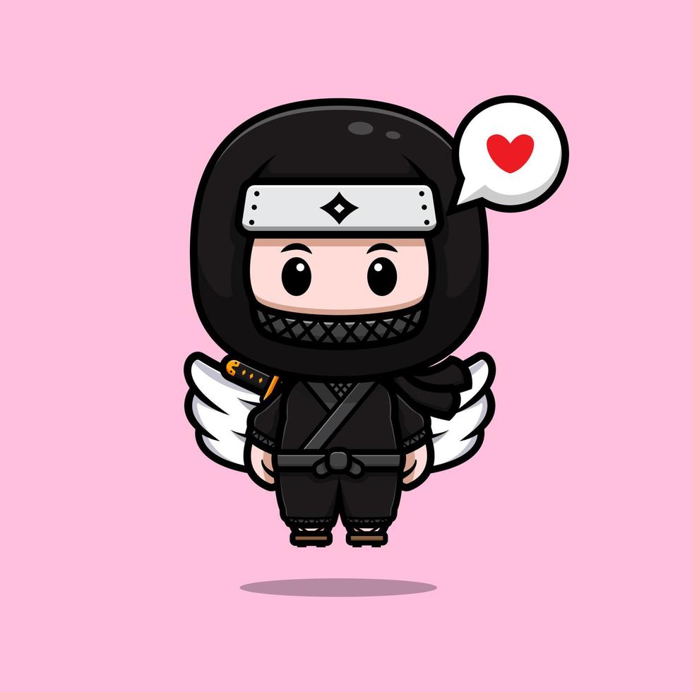 ícone de desenho animado bonito ninja mascote. ilustração do personagem  mascote kawaii para adesivo, pôster, animação, livro infantil ou outro  produto digital e impresso 5056051 Vetor no Vecteezy